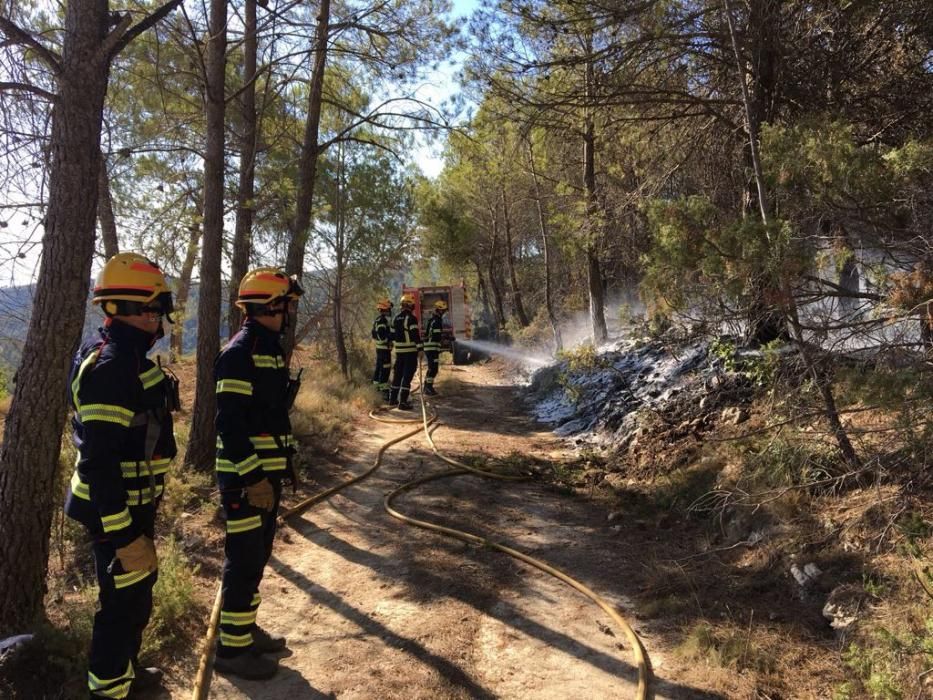 Extinguido un incendio en la Torre de les Maçanes