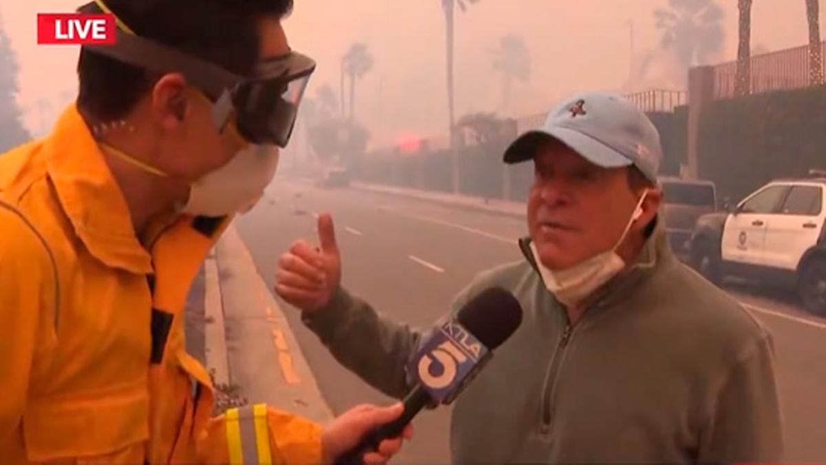 El actor Steven Guttenberg, héroe inesperado de los fuegos de California
