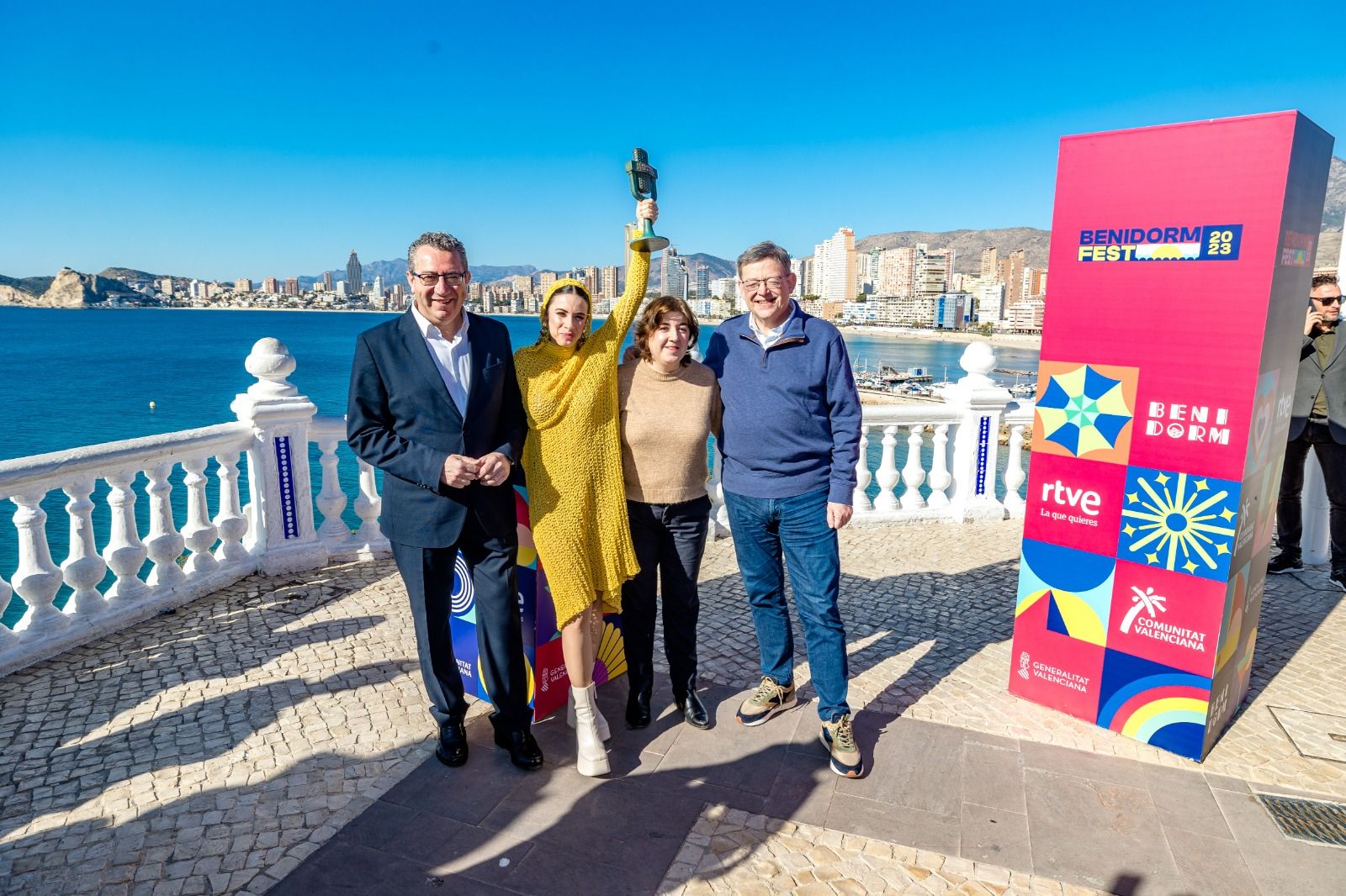 Blanca Paloma en la rueda de prensa como ganadora del Benidorm Fest 2023