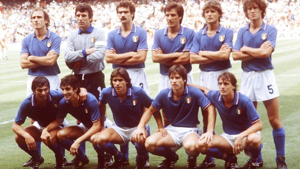 Once inicial de la Selección Italiana que se proclamó campeona del mundo en el 82