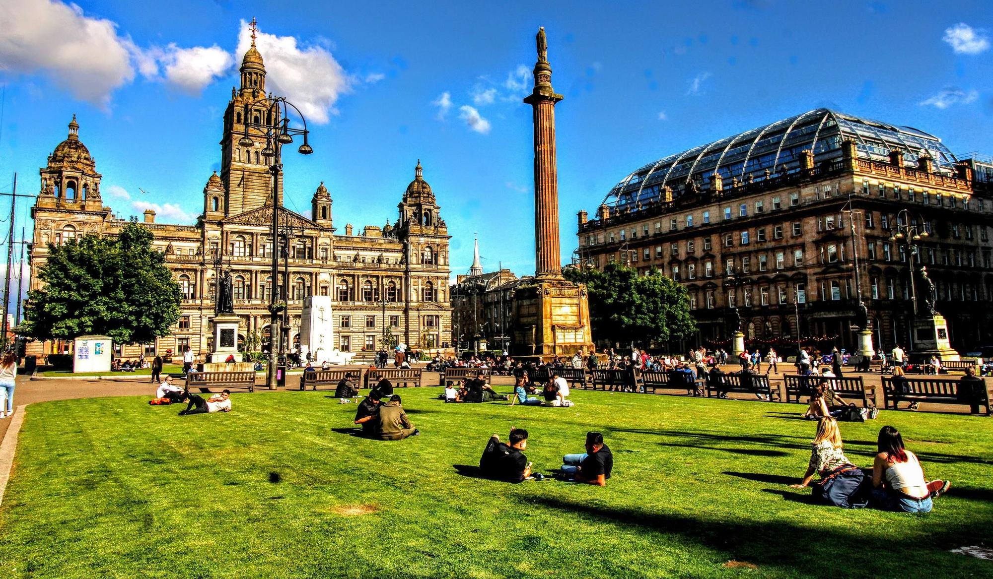 La plaza de George Square en Glasgow