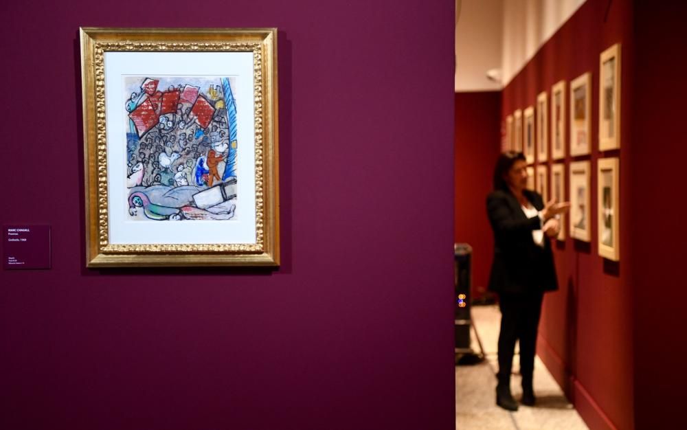 Inauguración de una muestra de Chagall en la Fundación Barrié