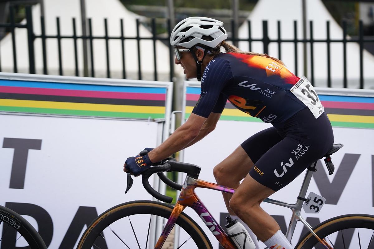 Mavi García, en acción, se encamina hacia la conquista del bronce.