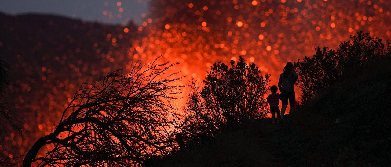 Una imagen del volcán de La Palma.