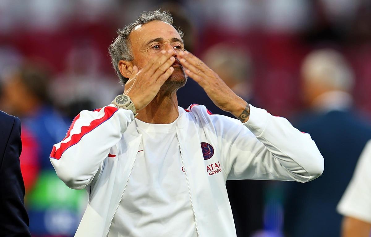 Luis Enrique, campeón de la Supercopa de Europa