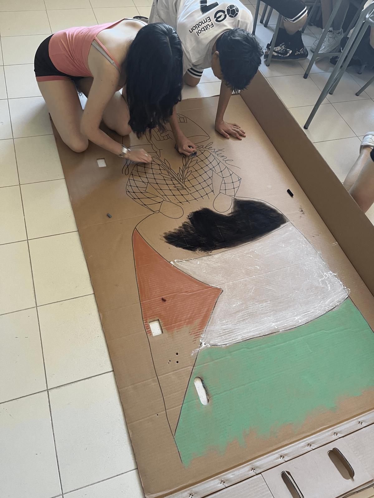 La franja de Gaza está presente en las aulas: el IES de Zaragoza 'conecta' con una flotilla humanitaria.