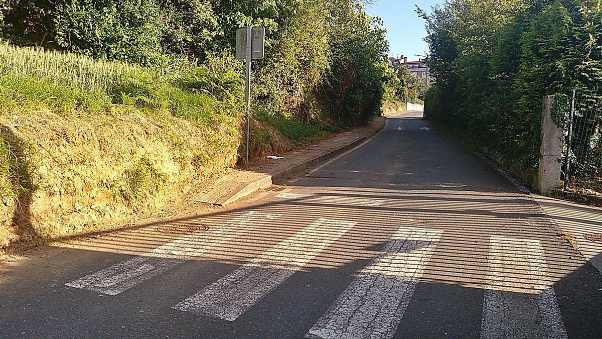 Calle Souto de Castiñeiros, en la que se ejecutaron las obras que motivaron la denuncia. |   // LA OPINIÓN