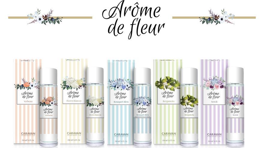 Algunas personas optan por las aguas de colonia de aromas florales como la línea &#039;Arome de fleur&#039; de Caravan.