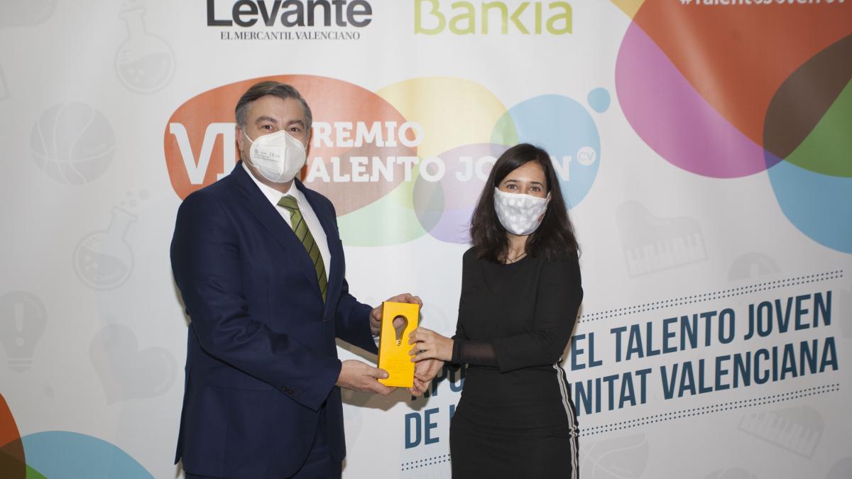 Paula Llorens recibió el premio en la última edición de Talento Joven en la categoría de Cultura.