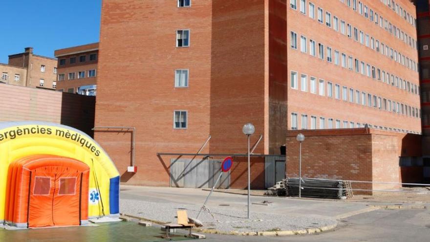 L&#039;hospital de campanya que s&#039;ha instal·lat a Lleida |