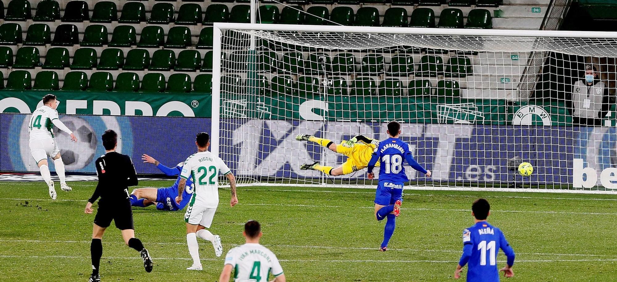 Elche 1 - Getafe 3: El Elche se desangra