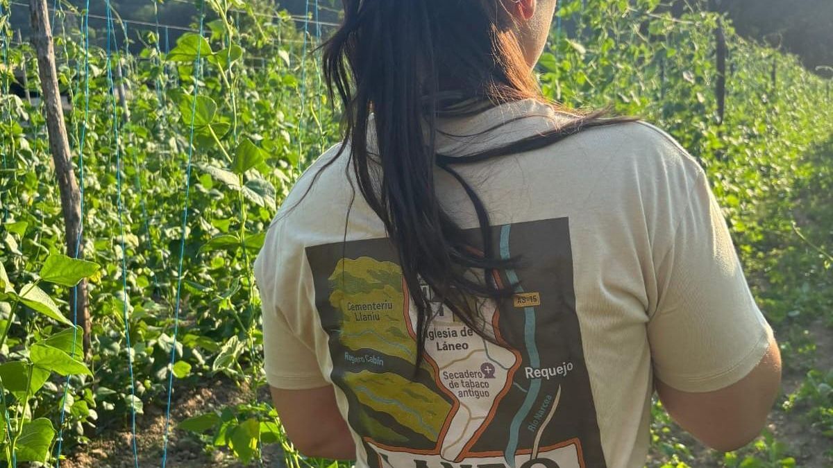 Un detalle de la nueva camiseta de Láneo.