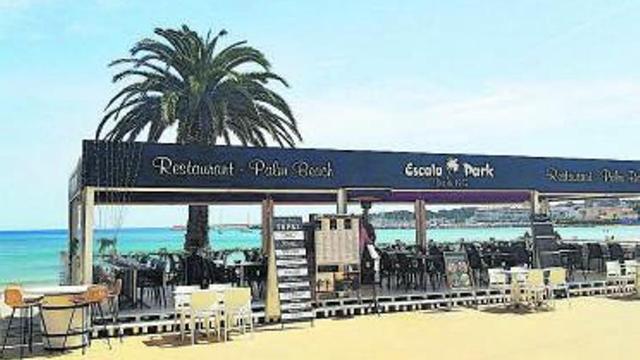 La terrassa del restaurant Escala Park a Riells