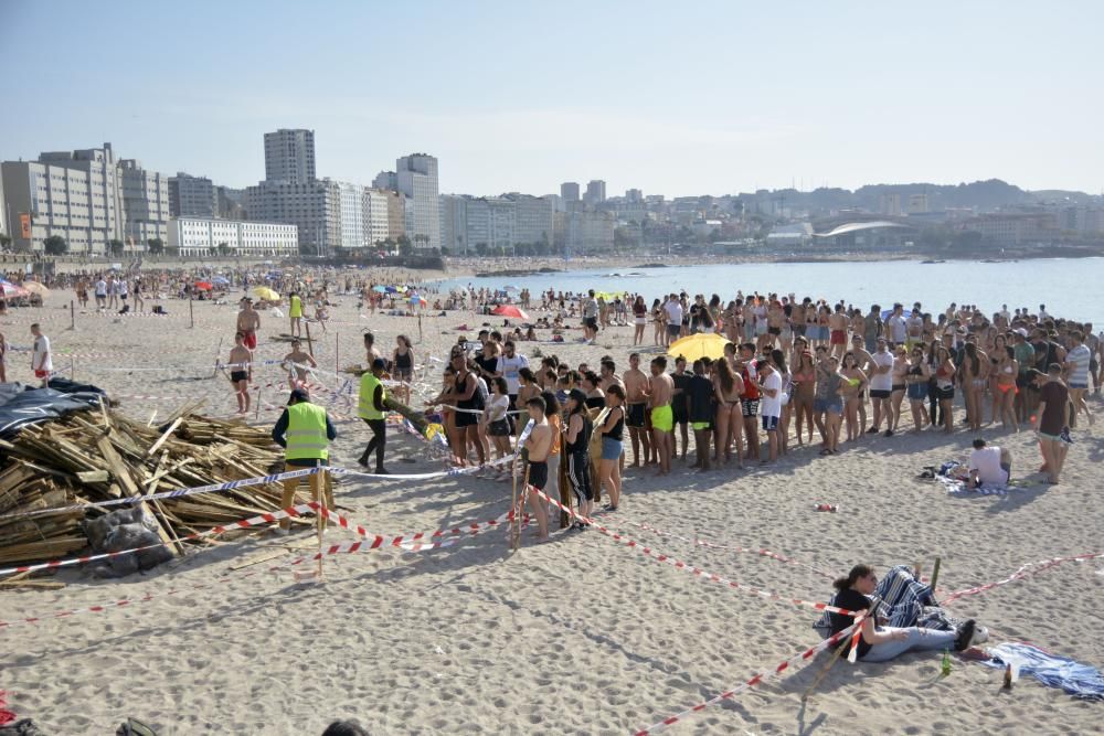 Así fue el día y la noche de San Juan en A Coruña