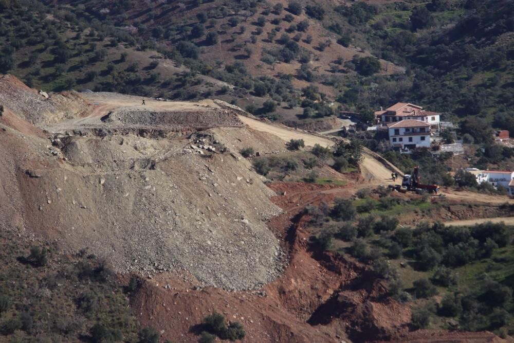 Traslado del material usado en el rescate de Julen en Totalán.