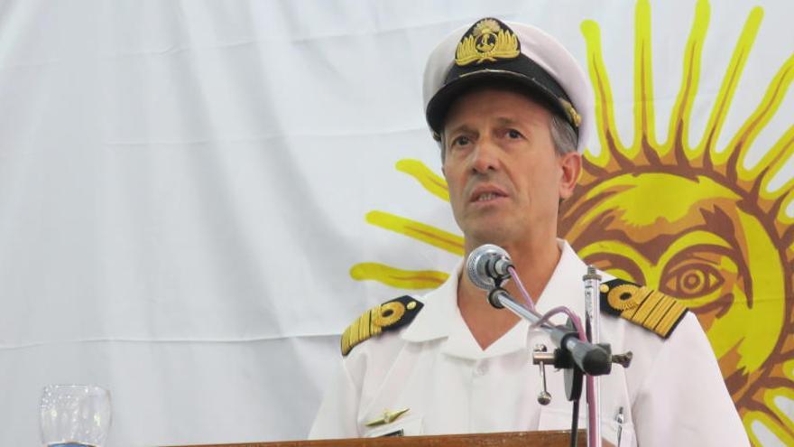 Enrique Balbi, portavoz de la Armada argentina.
