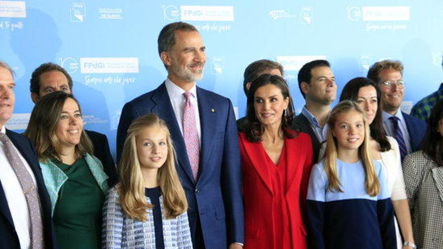 La família reial a l&#039;última visita que van fer a Girona, el 4 de novembre del 2019