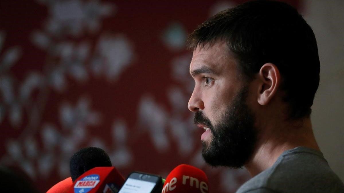 Marc Gasol, en su aparición ante los medios en Shanghái antes de semifinales