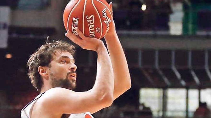 Sergi Llull, en el partido ante el ICL Manresa.