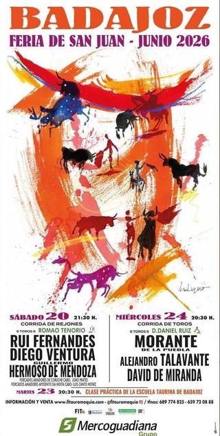 Cartel de la Feria Taurina de San Juan 2026.