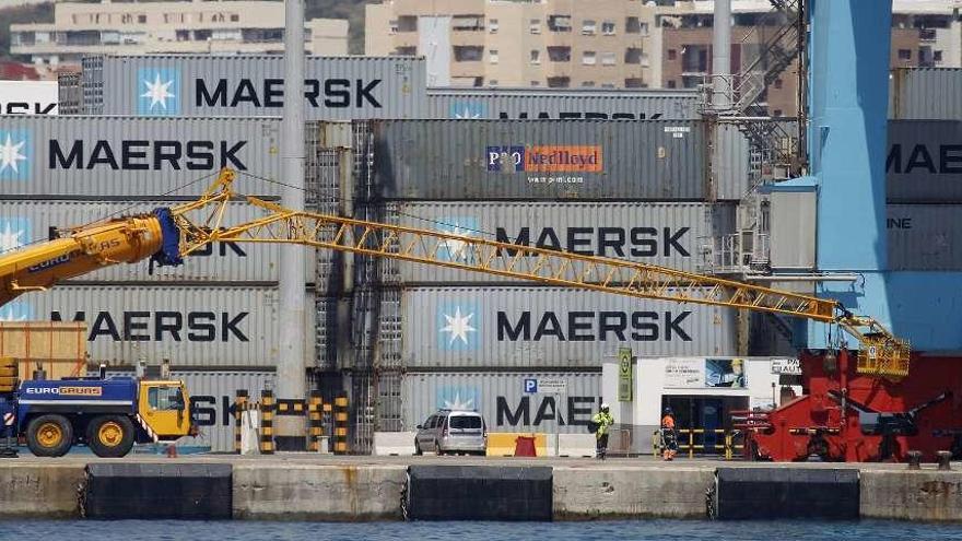 La terminal de Algeciras ya operó en la última huelga, el miércoles, con normalidad. // Efe