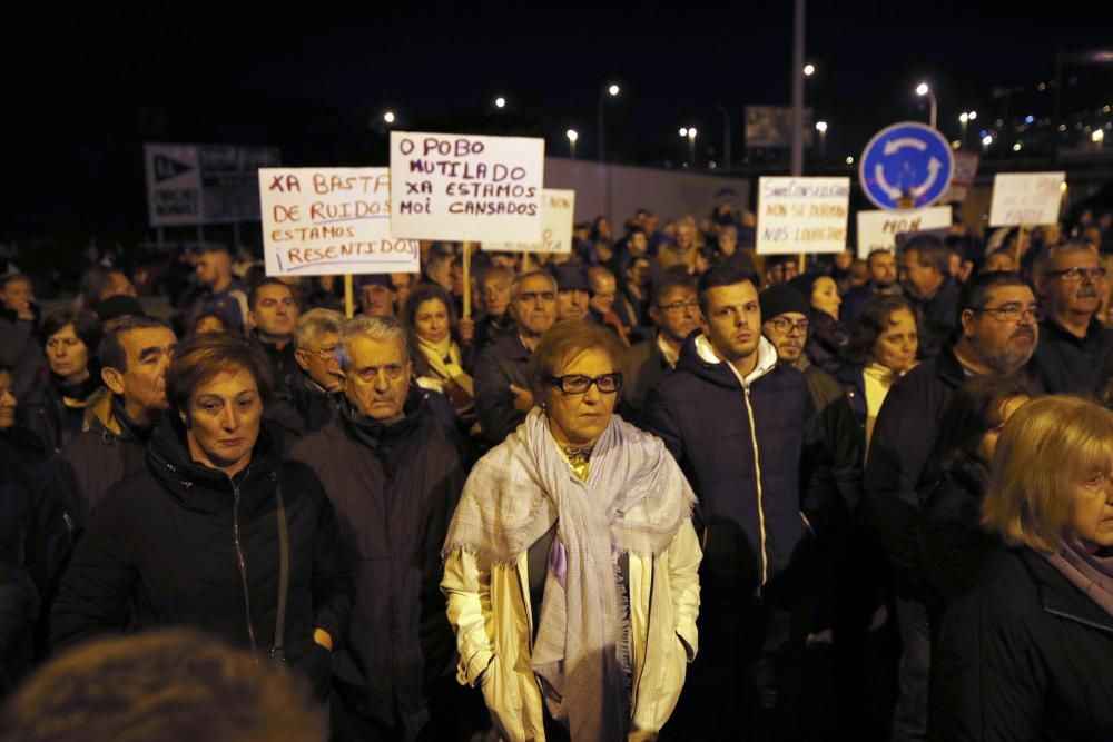 Protesta vecinal contra el peaje de Redondela