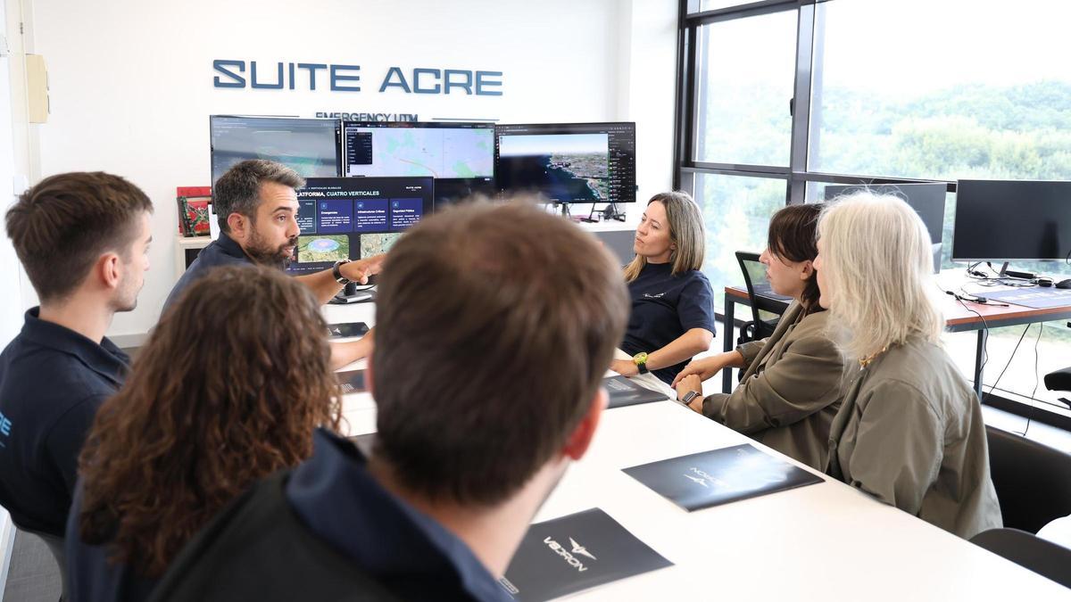 Las instalaciones de Vig-Sec Drone en Porto do Molle, Nigrán.