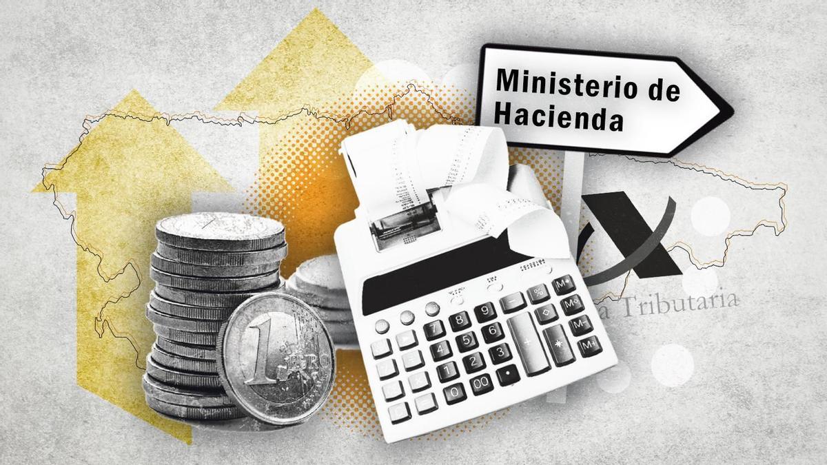 Una recrecación gráfica de la alta fiscalidad que soportan los asturianos