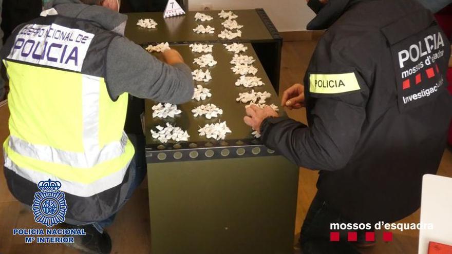 Imagen de la operación conjunta contra el tráfico de cocaína en Castellón