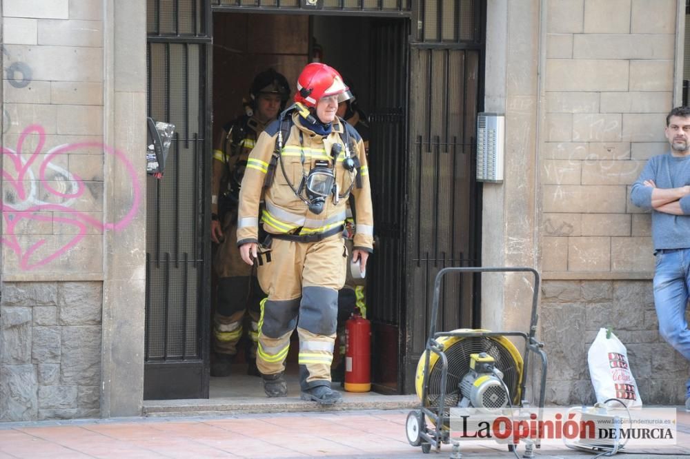 Incendio en un piso en San Andrés