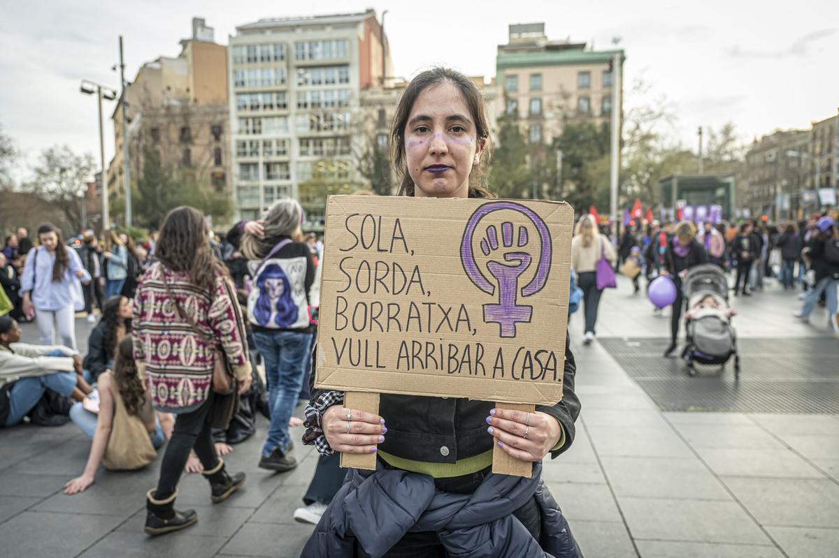 Manifestación del 8M en Barcelona