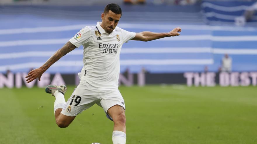 Dani Ceballos, en un partido con el Real Madrid.