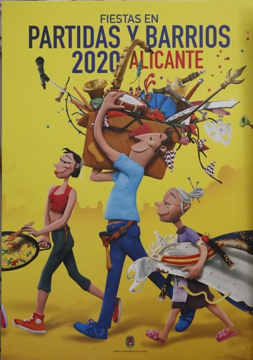 Carteles anunciadores de las fiestas de Alicante