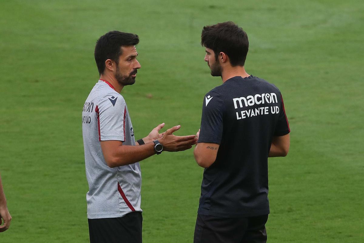 Entrenamiento del Levante previo al partido del Celta