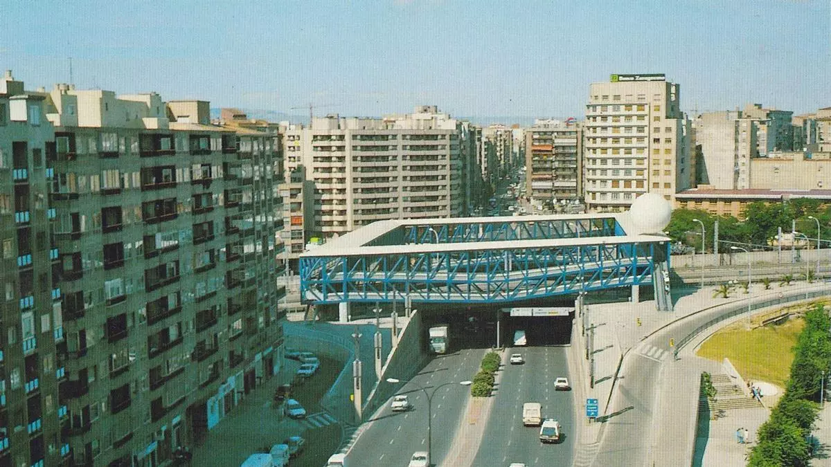 Así era el paso elevado de Delicias