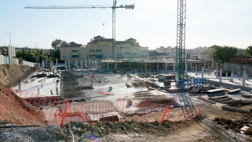 Imagen del estado de las obras de construcción de las 100 viviendas de VPO en la zona de Juan Benítez
