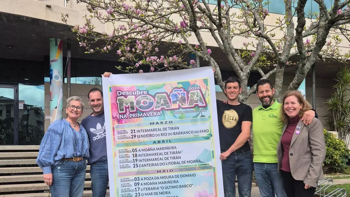 Una docena de rutas guiadas en la primavera moañesa
