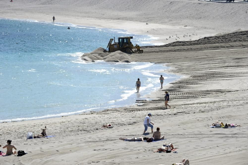 Día de playa en A Coruña