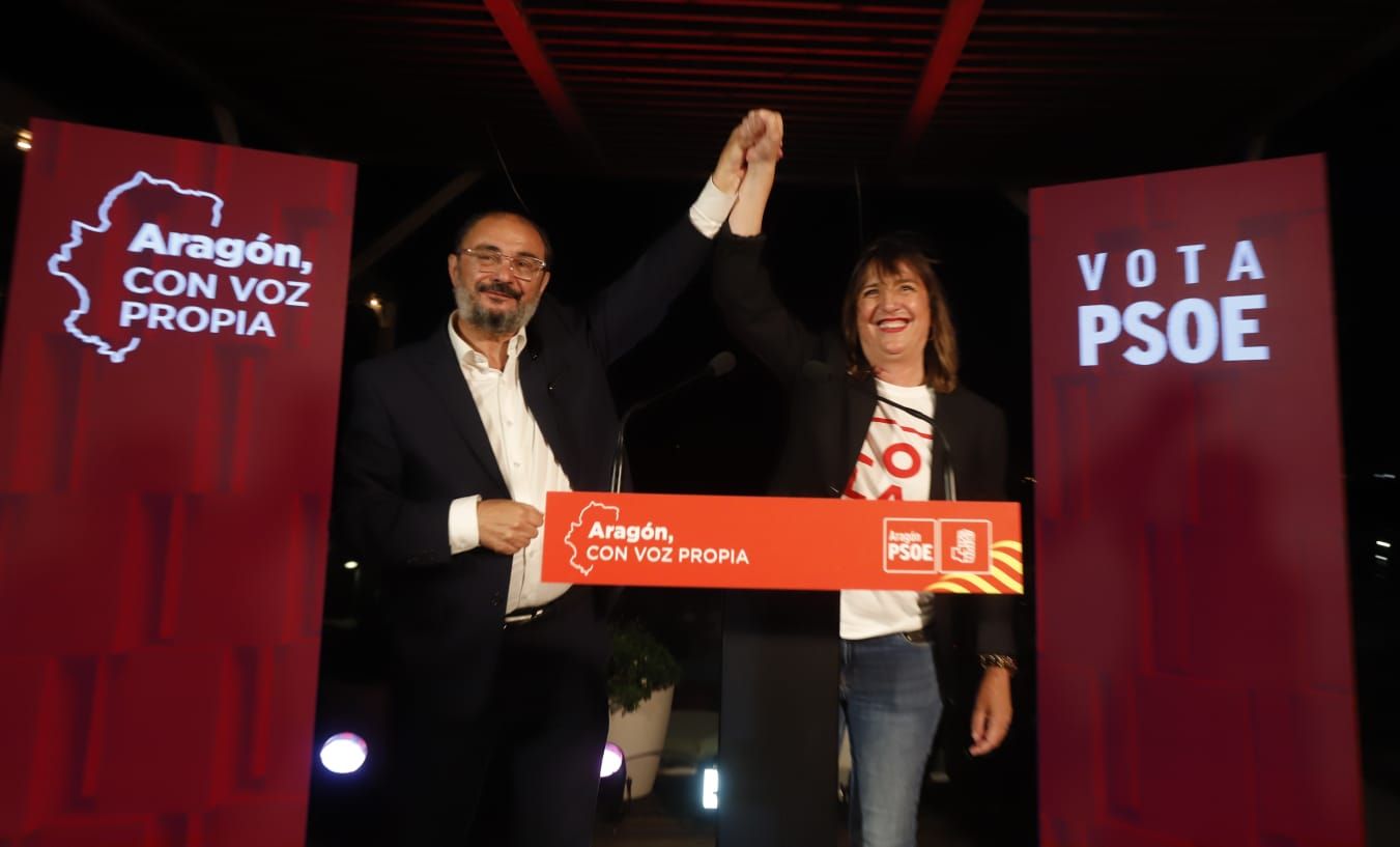 Los partidos cierran la campaña del 28M en Aragón