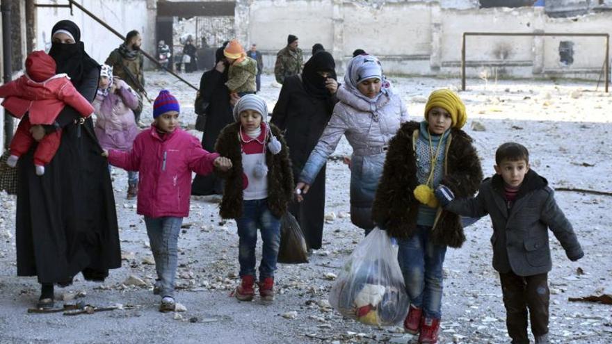 Más de 20.000 civiles abandonan el este de Alepo