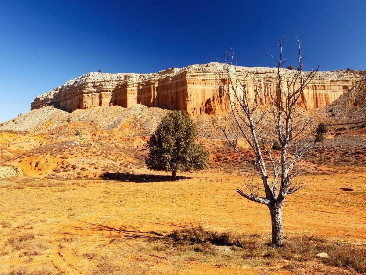 La Rambla de Barrachina, zona desértica de Teruel a cinco kilómetros de Villastar