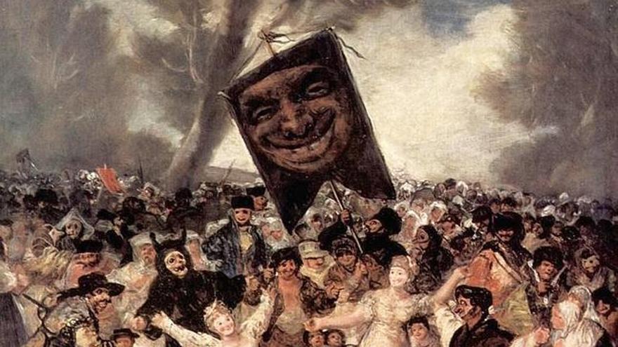 Una obra de Goya que representa el Entierro