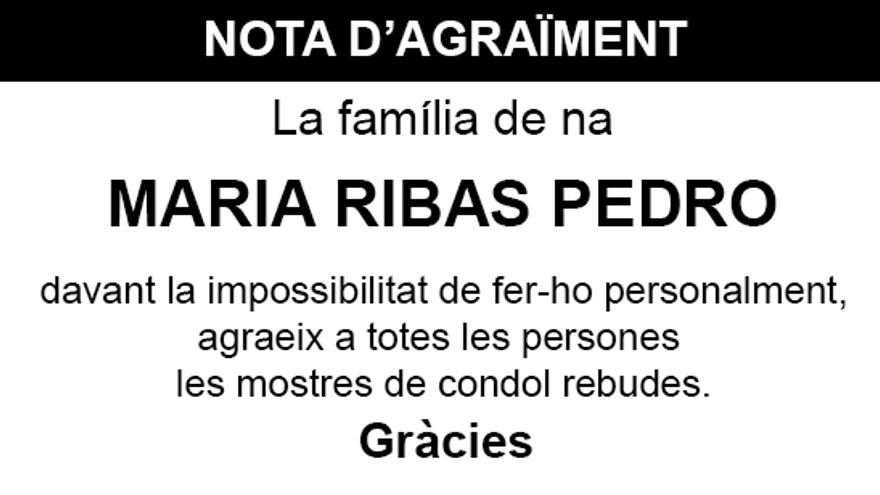 Nota Maria Ribas Pedro