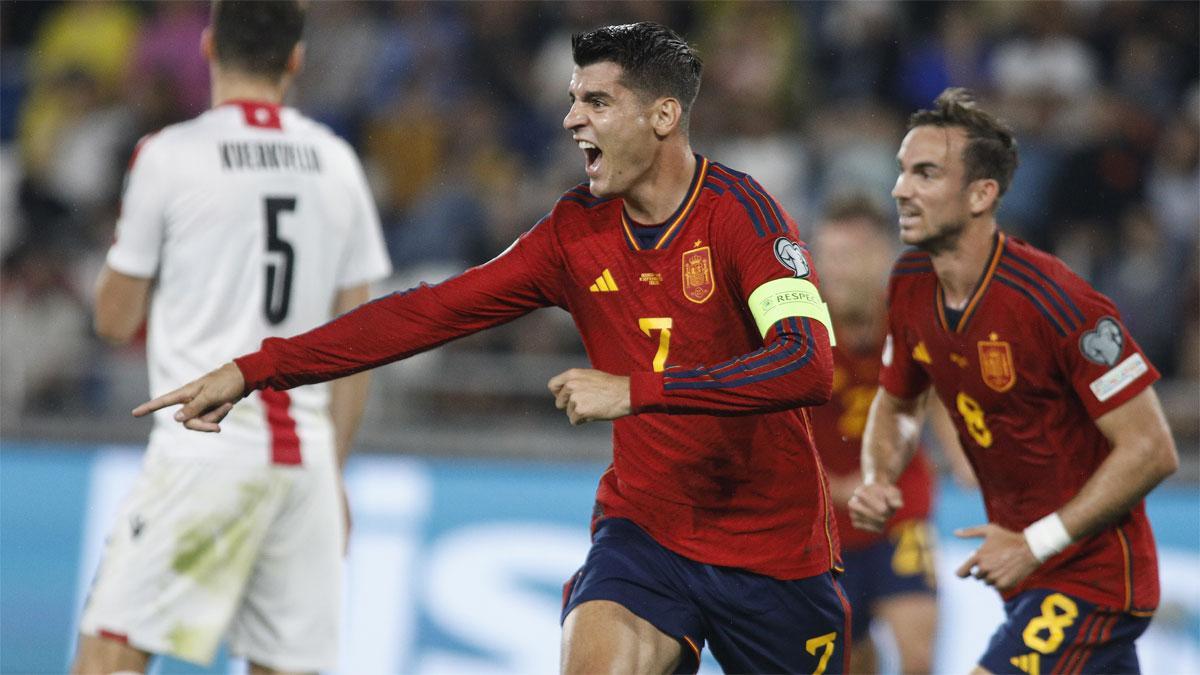 Álvaro Morata se dio un festín ante Georgia