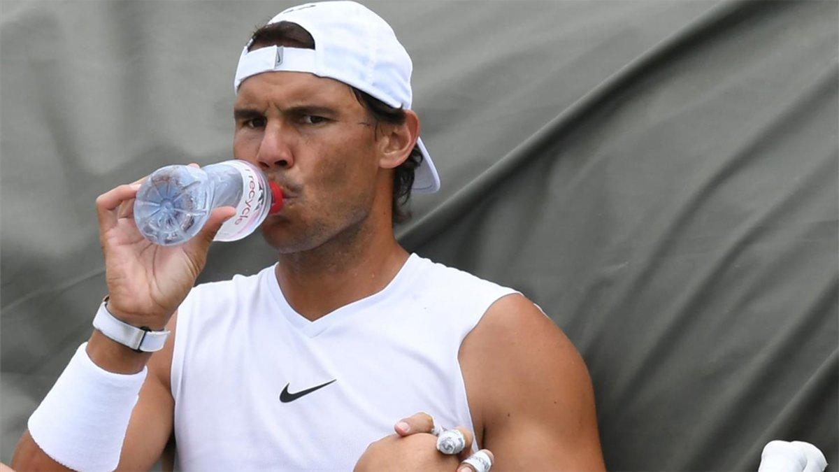 Nadal, durante un entrenamiento