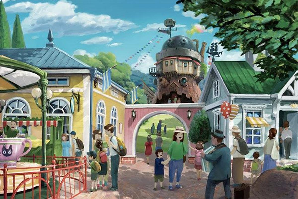 Área valle de la bruja en el Parque temático del Studio Ghibli