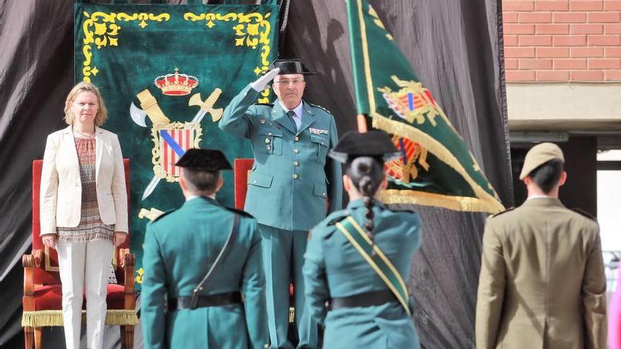 María Salom y el coronel Barceló presidieron el acto.