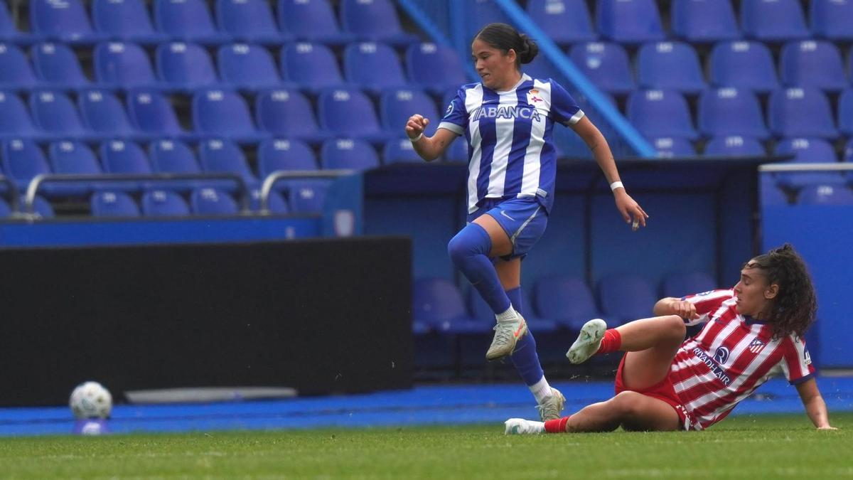 Las notas individuales del Deportivo ante el Atlético en Liga F: Michi Apóstol, la más activa en la derrota en Riazor