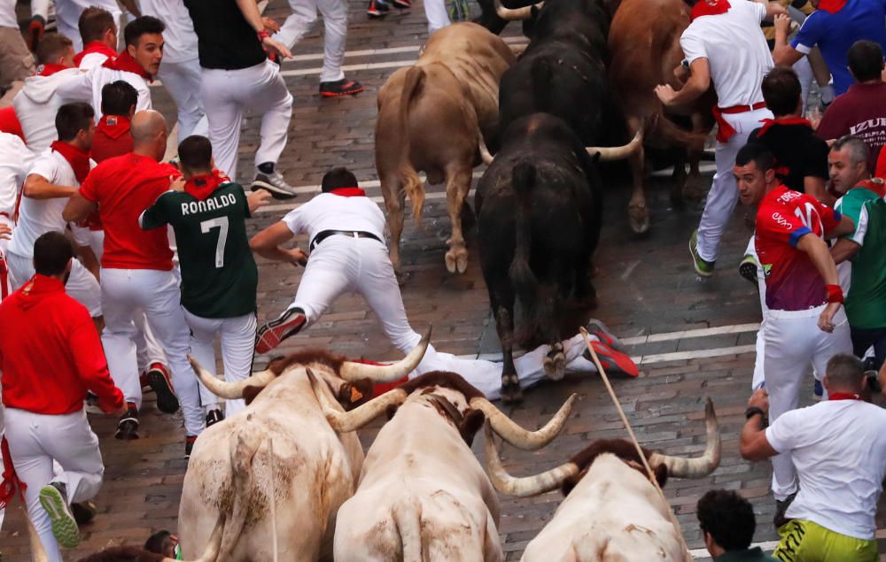 Sexto encierro de los Sanfermines 2019