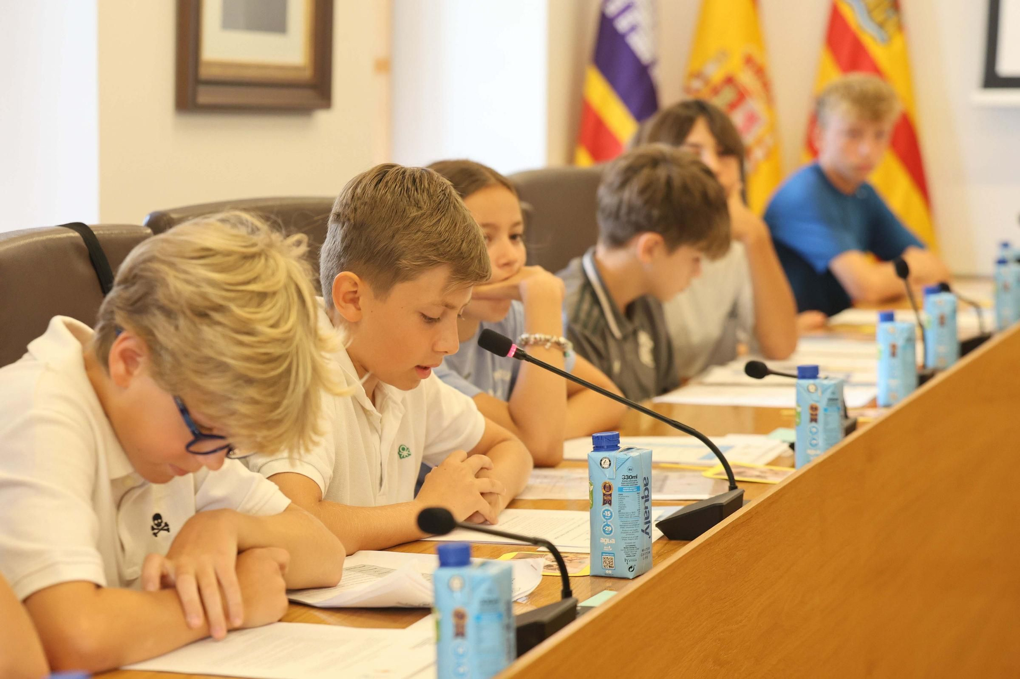 Pleno infantil en el Ayuntamiento de Santa Eulària
